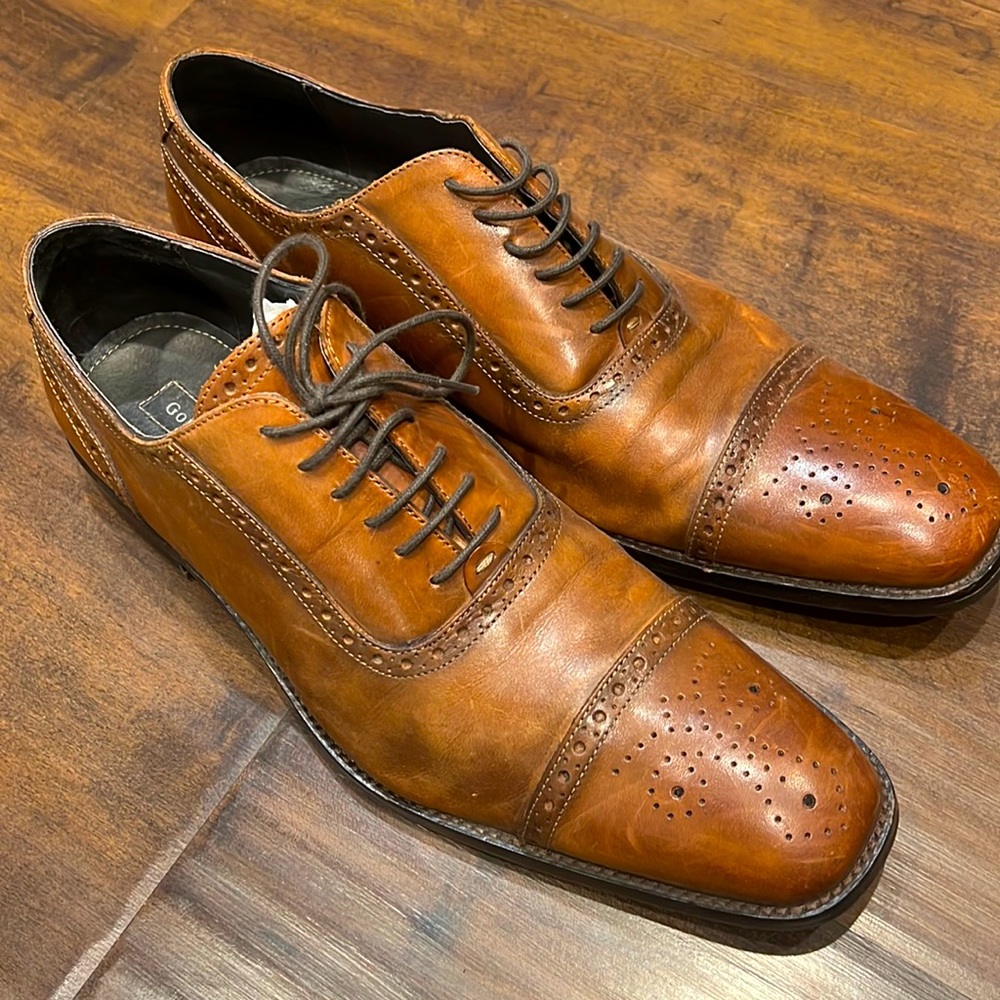 Gordon Rush Ethan Leather Cap Toe Dress Shoe